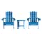 Flash Furniture Blue Adirondack Side Table and 2 Chair Set JJ-C14501-2-T14001-BLU-GG - alternate 2